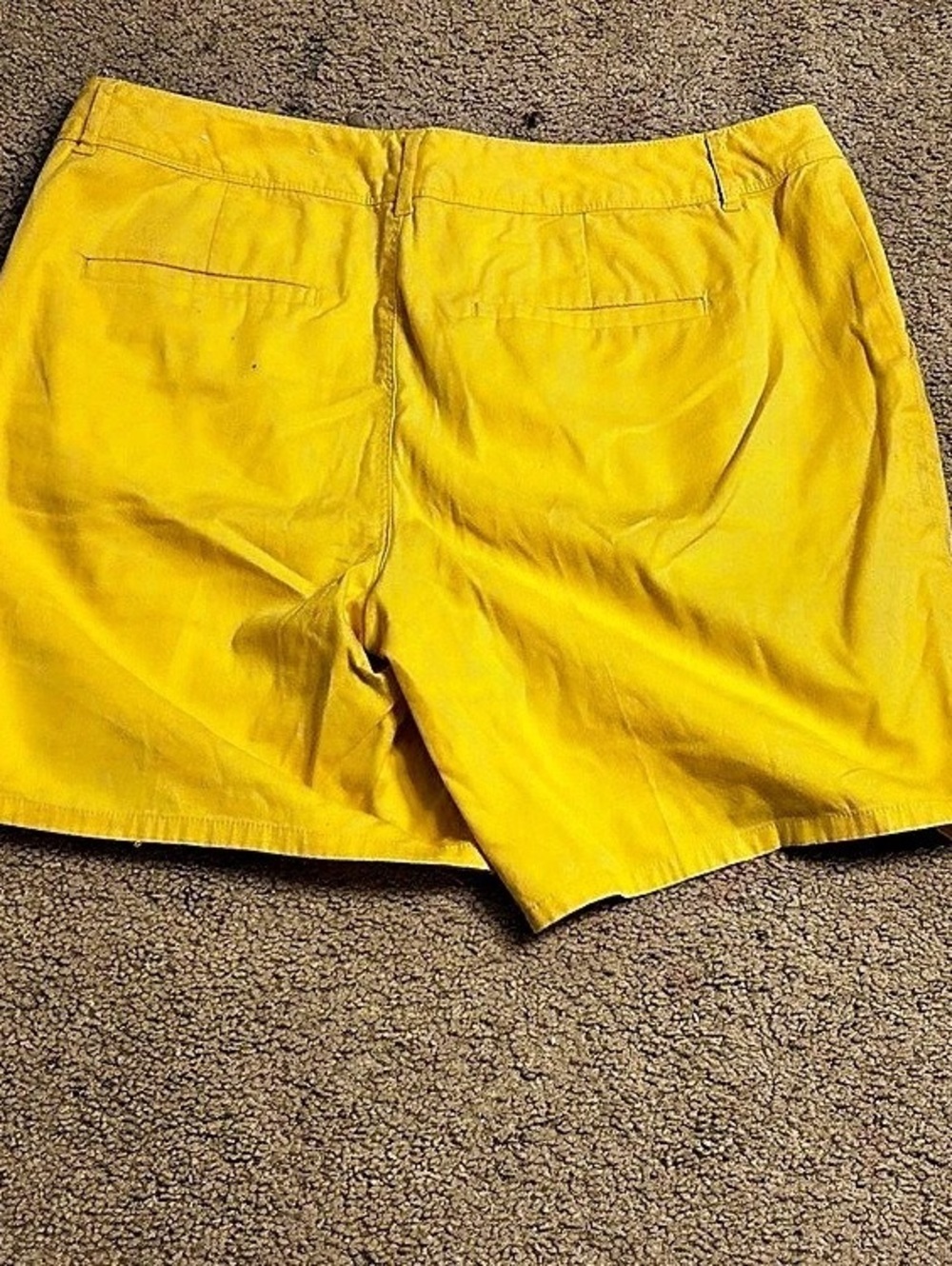 Cato Yellow High Waist Shorts Size 10 Like New